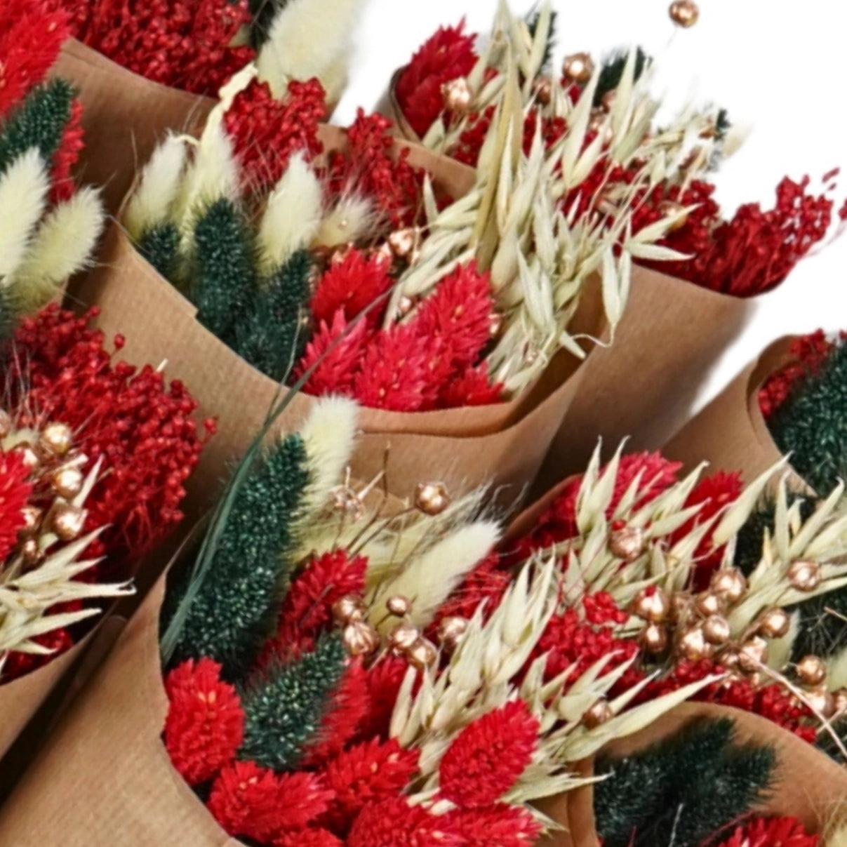 Dried Flowers - Market Bouquet - Holiday Cheer