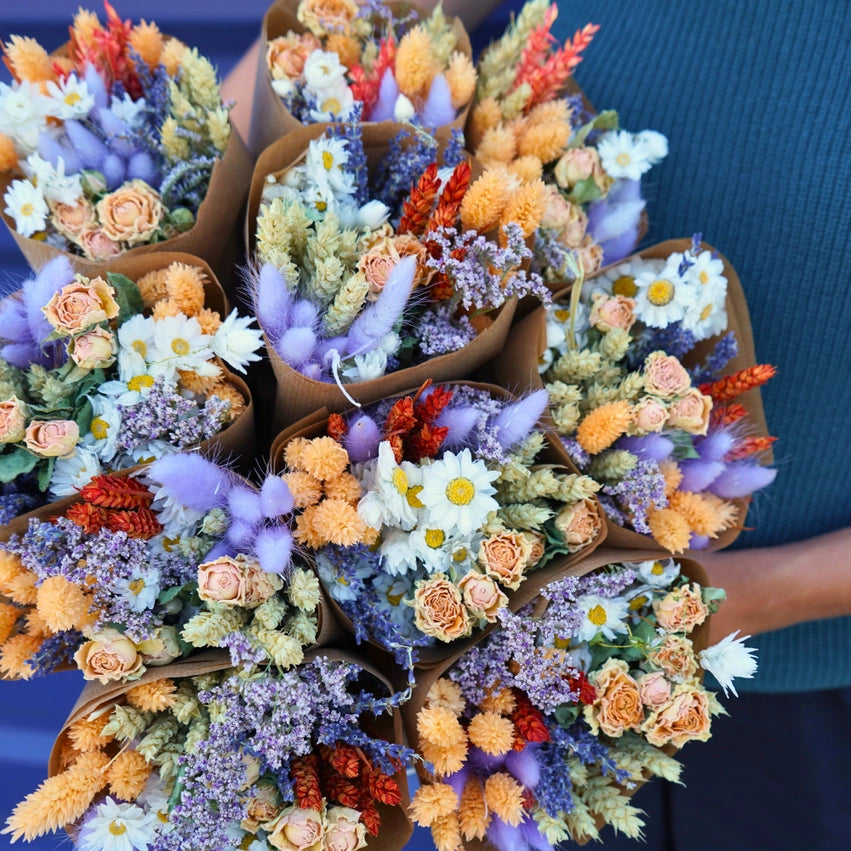 Dried Flowers - Market Bouquet - Lavender Peach