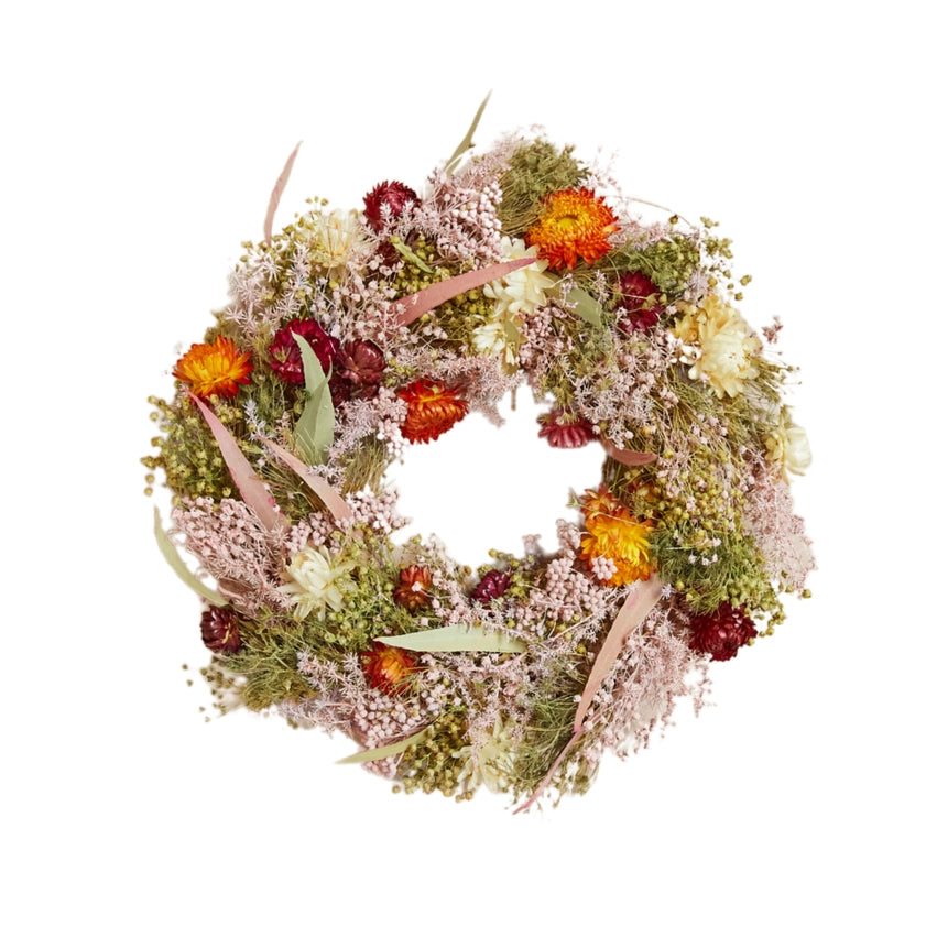 Dried Flower Wreath - Multi Color