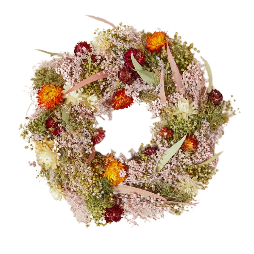 Dried Flower Wreath - Multi Color