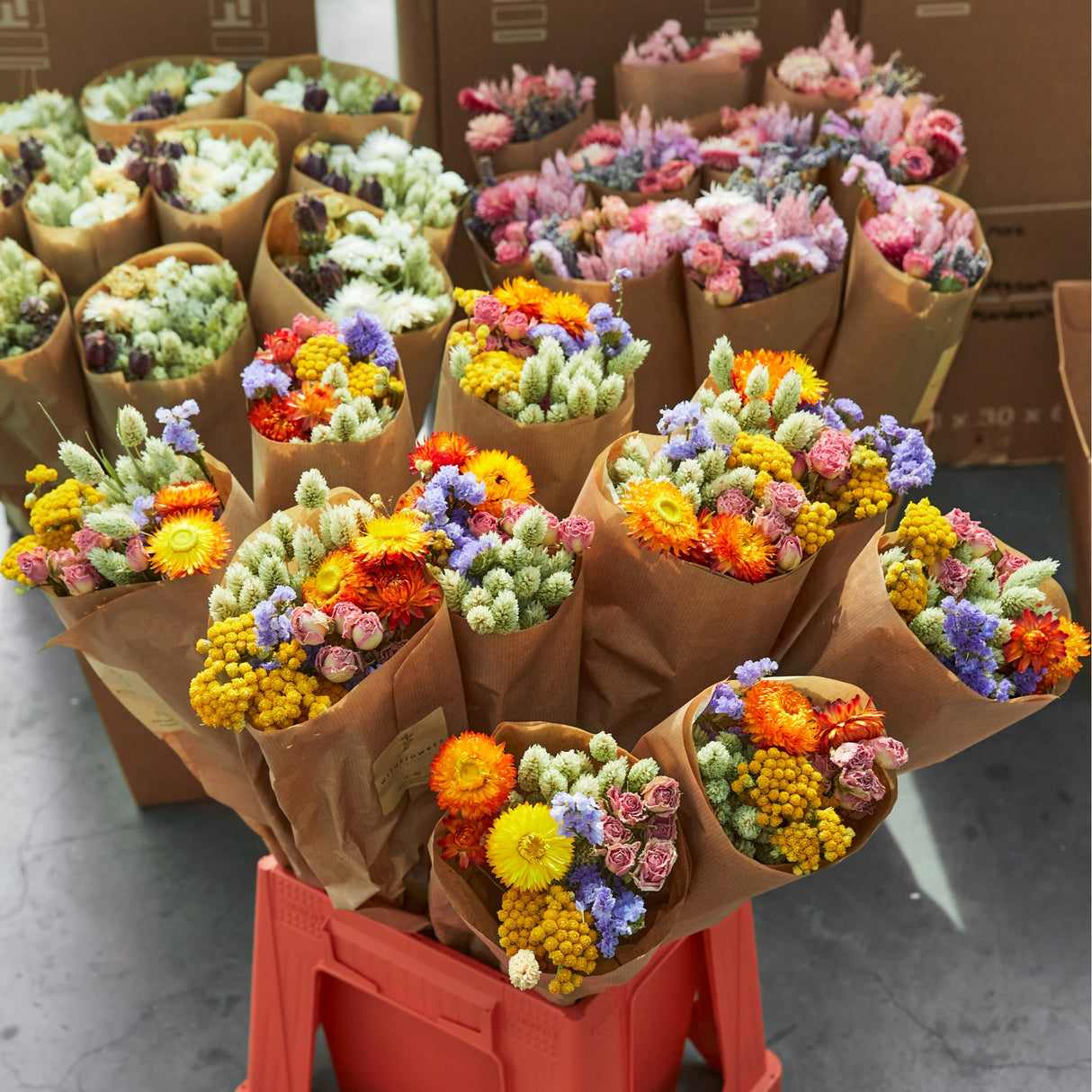 Dried Flowers - Market Bouquet - Multi-Color