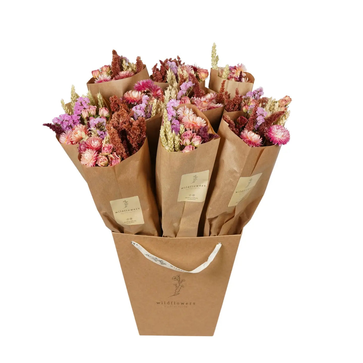 Dried Flowers - Market Bouquet - Pink