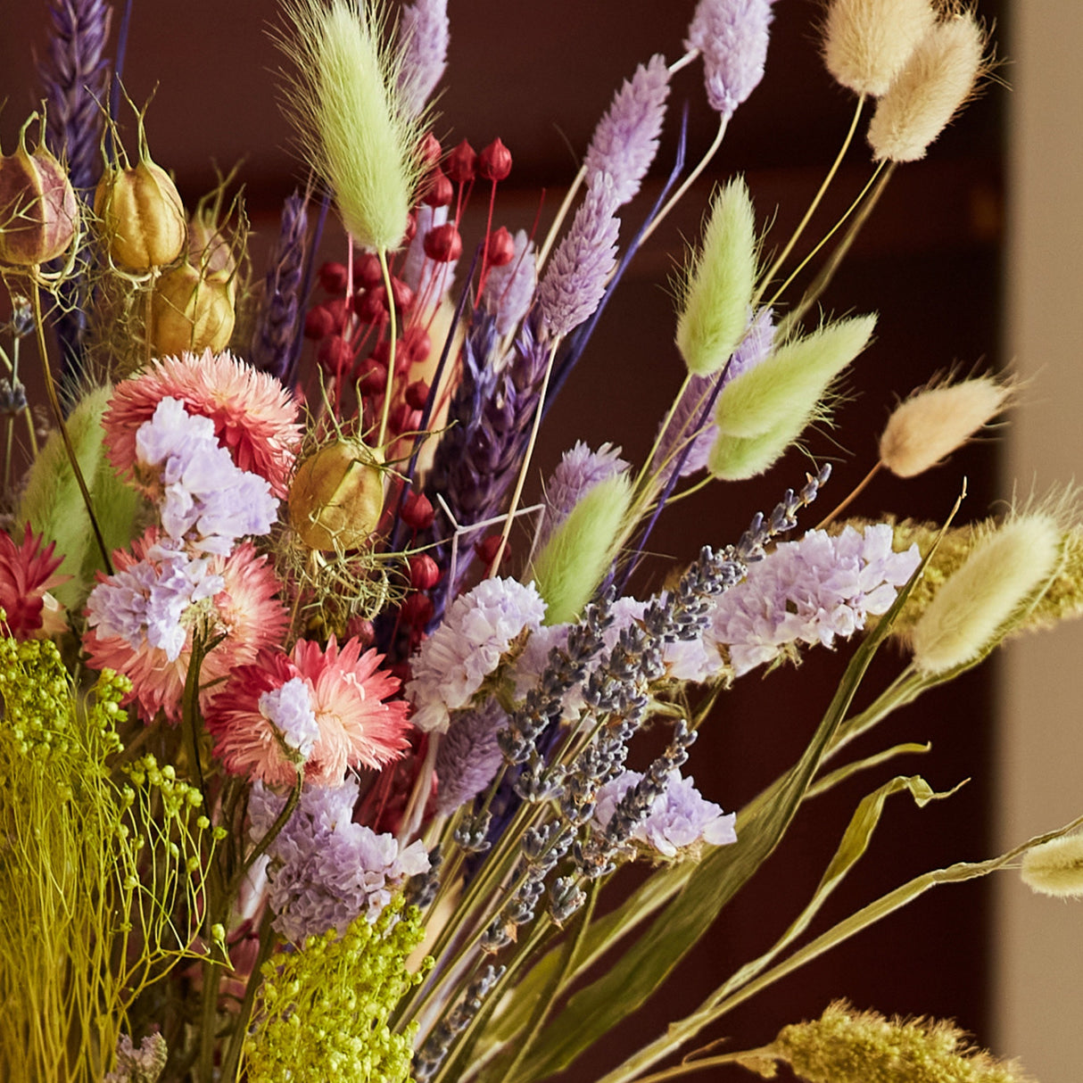 Dried Flowers - Field Bouquet - Purple Dusk - Medium Size