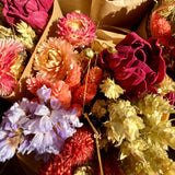 Burgundy Dried Flower Bouquet | Moody Home Decor