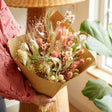 Blush dried classic bouquet of preserved blush blooms