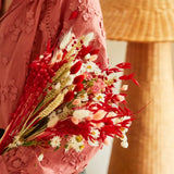 Dried Flowers - Field Bouquet - Red Velvet - Medium Size