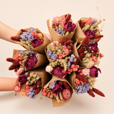 Burgundy Dried Flower Bouquet | Moody Home Decor