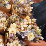 Dried Flowers - Market Bouquet - Frosted White