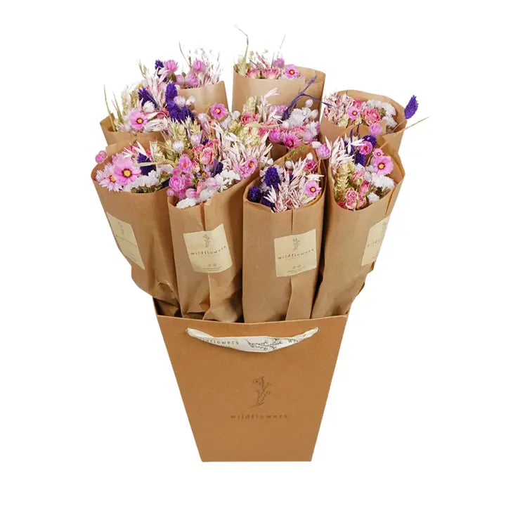 Dried Flowers - Market Bouquet - Purple Glow