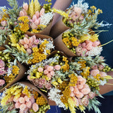 Dried Flowers - Market Bouquet - Pink Lemonade
