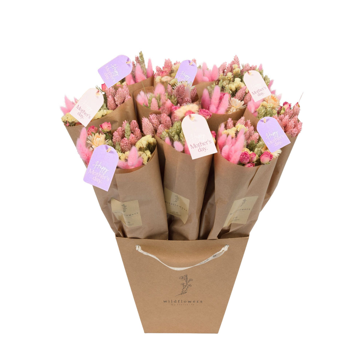 Dried Flowers - Market Bouquet - Mother’s Day Keepsake Bouquet w/ Cards