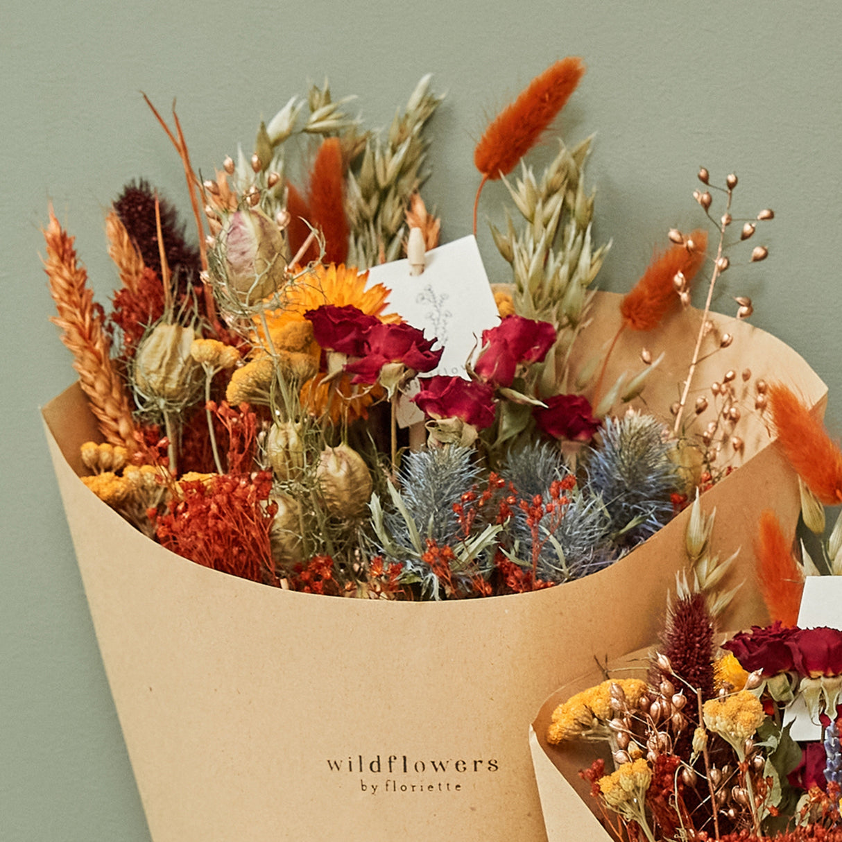 Harvest Sunset Dried Flower Bouquet - Medium | Fall & Autumn Decor