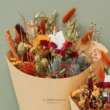 Harvest Sunset Dried Flower Bouquet - Medium | Fall & Autumn Decor