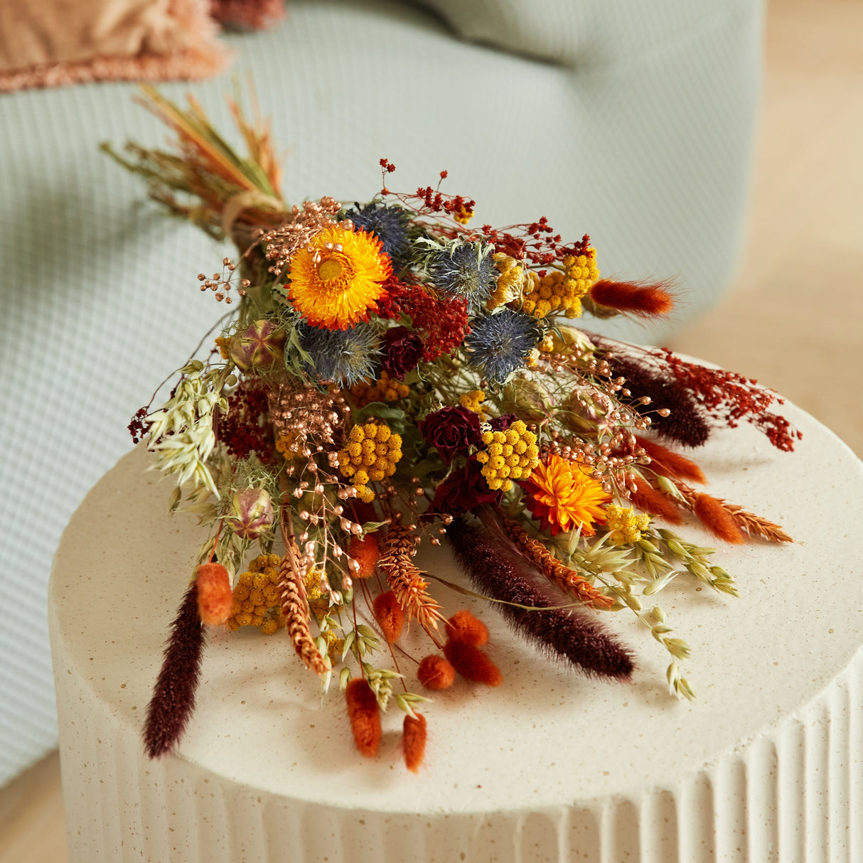 Harvest Sunset Dried Flower Bouquet - Medium | Fall & Autumn Decor