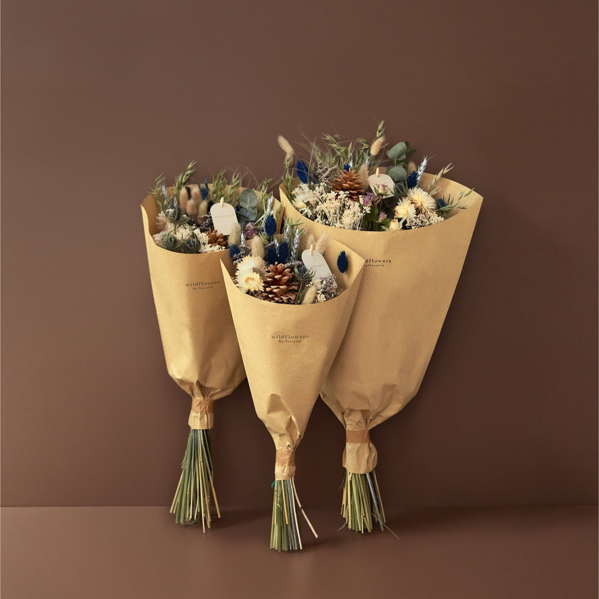 Christmas Dried Flower Field Bouquet - Medium | Winter Decor