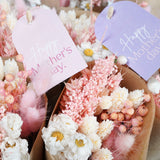 Dried Flowers - Market Bouquet - Blush w/ Mother's Day Cards