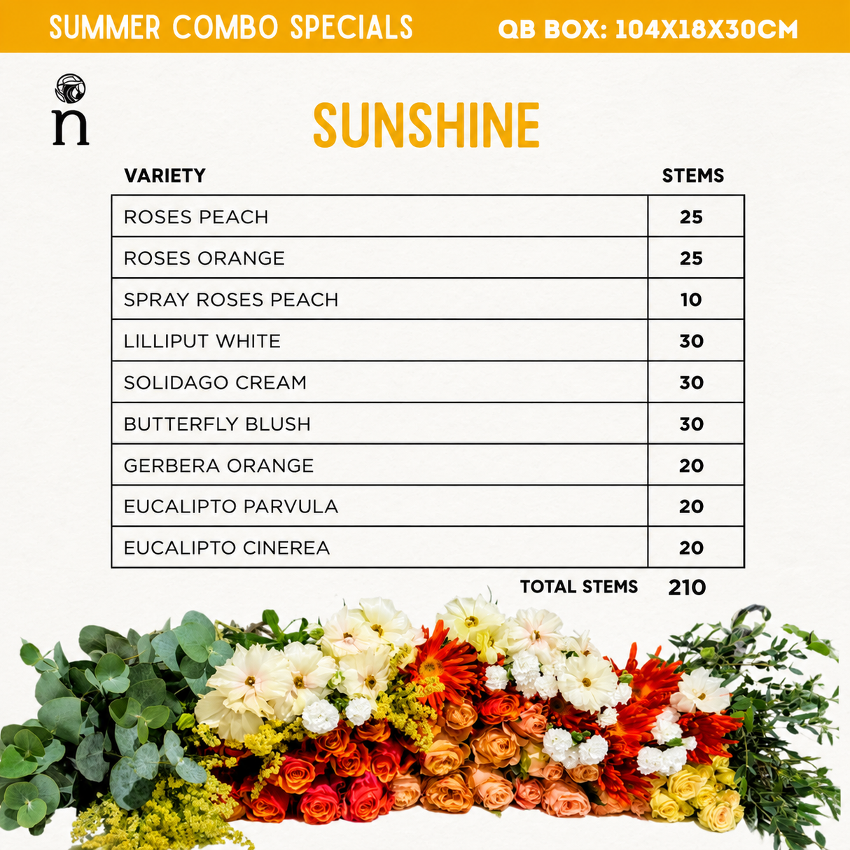 Sunshine | Farm-Direct DIY Bulk Fresh Flower Combo Box