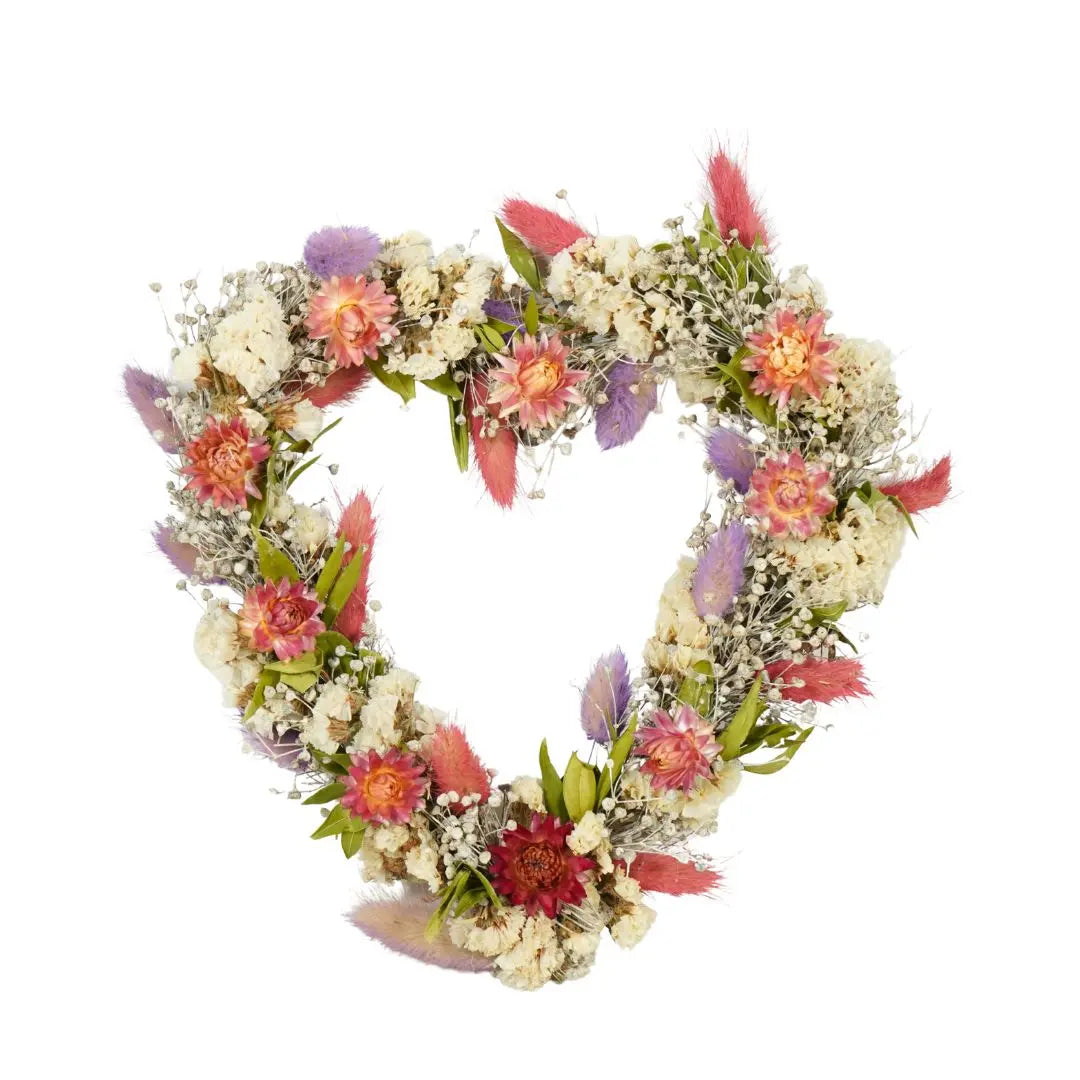 Dried Flower Wreath - Heart - Mothers Day